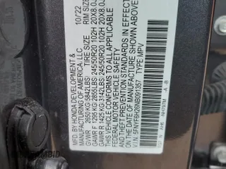 2022 Honda Pilot Special Edition with VIN 5FNYF6H26NB091357, listed as a Copart auction lot 50250075 with 38,405 mi miles and Salvage Title. Bid and sale history available at carsss.com. Image 15.