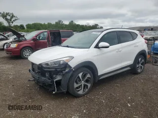 2017 Hyundai Tucson Limited with VIN KM8J3CA23HU573701, listed as a Copart auction lot 57413975 with 78,861 mi miles and Salvage title. Bid and sale history available at DreamBid. Image 1.