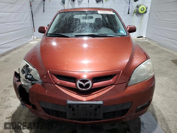 2009 Mazda 3 S Touring with VIN JM1BK344991239524, listed as a Copart auction lot 47602675 with 124,758 mi miles and Salvage Title. Bid and sale history available at DreamBid. Image 5.