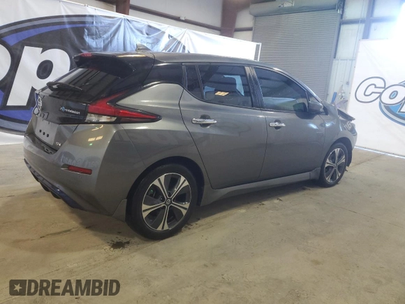 2022 Nissan LEAF SV with VIN 1N4AZ1CV8NC555264, listed as a Copart auction lot 45670885 with 27,089 mi miles and Salvage Title. Bid and sale history available at DreamBid. Image 3.