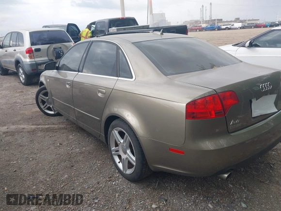 2006 Audi A4 2.0T with VIN WAUDF78E16A015762, listed as a IAAI auction lot 42144369 with 107,403 mi miles. Bid and sale history available at carsss.com. Image 3.