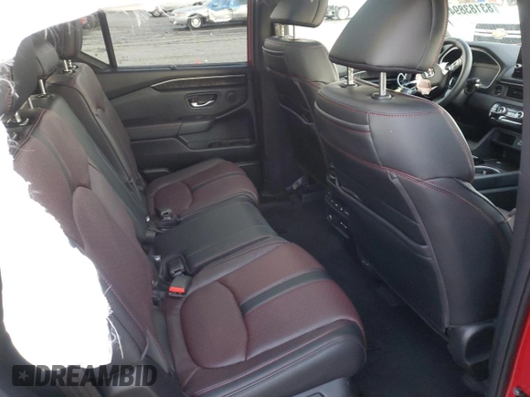 2025 Honda Pilot Black Edition with VIN 5FNYG1H93SB078929, listed as a Copart auction lot 83183894 with 912 mi miles and Salvage Title. Bid and sale history available at carsss.com. Image 11.