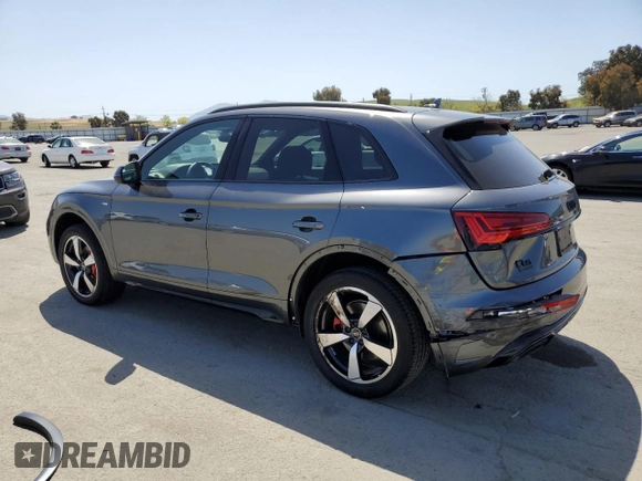 2024 Audi Q5 S line Premium Plus with VIN WA1EAAFY3R2004982, listed as a Copart auction lot 53565025 with 15,567 mi miles and Salvage Title. Bid and sale history available at carsss.com. Image 2.