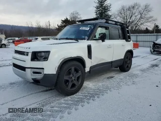 2022 Land Rover Defender S with VIN SALEJERX5N2078150, listed as a Copart auction lot 86412374 with 33,768 mi miles and Salvage title. Bid and sale history available at DreamBid. Image 1.