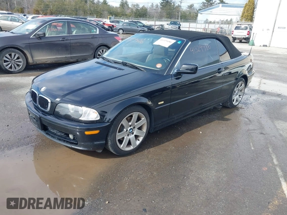 2002 BMW 3 Series 325Ci with VIN WBABS334X2JY59805, listed as a IAAI auction lot 41329486 with 163,893 mi miles and . Bid and sale history available at DreamBid. Image 2.