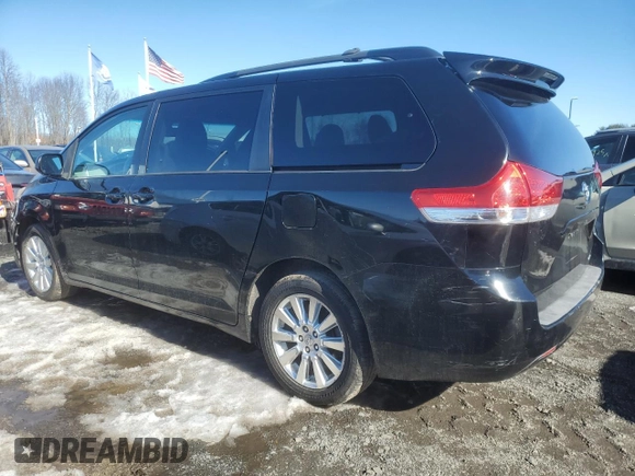 2013 Toyota Sienna LE with VIN 5TDJK3DC6DS063871, listed as a Copart auction lot 47180495 with 214,404 mi miles and Clean Title. Bid and sale history available at carsss.com. Image 2.