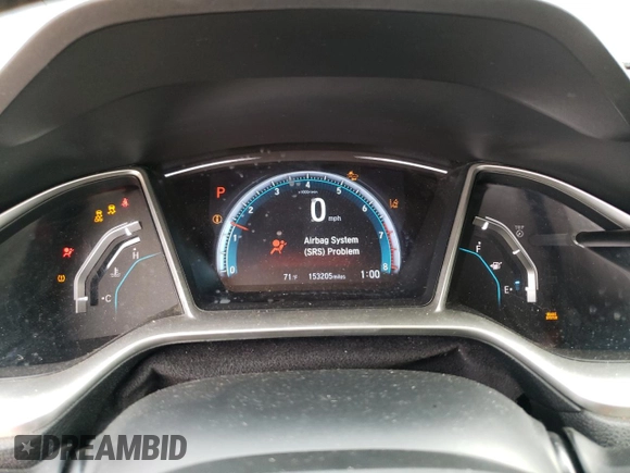 2016 Honda Civic Sedan EX with VIN 2HGFC2F8XGH509062, listed as a Copart auction lot 78390574 with 153,205 mi miles and Salvage Title. Bid and sale history available at carsss.com. Image 9.