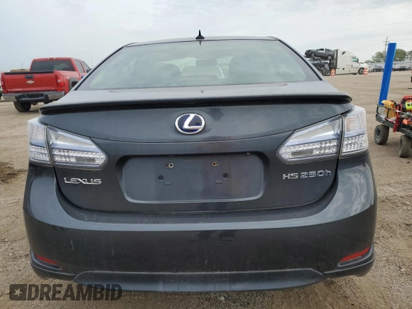 2010 Lexus HS 250h with VIN JTHBB1BA7A2025707, listed as a Copart auction lot 64010954 with 236,456 mi miles and Non Repairable. Bid and sale history available at DreamBid. Image 6.