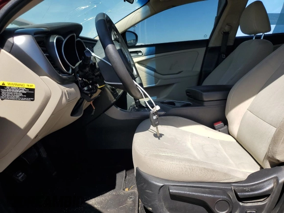2015 Kia Optima LX with VIN 5XXGM4A75FG457674, listed as a Copart auction lot 50573355 with 125,943 mi miles and Salvage Title. Bid and sale history available at DreamBid. Image 7.