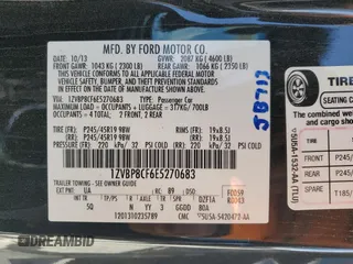 2014 Ford Mustang GT with VIN 1ZVBP8CF6E5270683, listed as a Copart auction lot 52913145 with 96,432 mi miles and Salvage title. Bid and sale history available at DreamBid. Image 13.