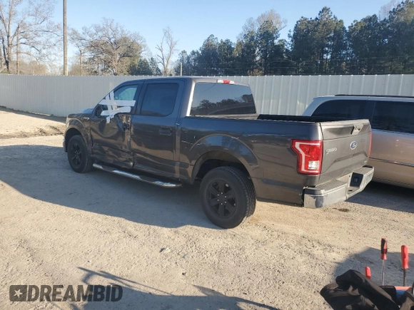 2015 Ford F-150 XL with VIN 1FTEW1CF6FKD44617, listed as a Copart auction lot 48336505 with 124,100 mi miles and Salvage Title. Bid and sale history available at carsss.com. Image 2.