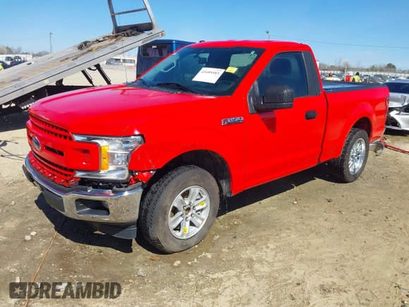 2019 Ford F-150 XL with VIN 1FTMF1CB6KKC92330, listed as a IAAI auction lot 41689485 with 108,653 mi miles. Bid and sale history available at carsss.com. Image 2.
