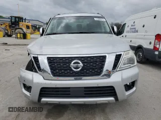 2017 Nissan Armada SL with VIN JN8AY2ND6H9011388, listed as a Copart auction lot 51095915 with 44,735 mi miles and Salvage Title. Bid and sale history available at carsss.com. Image 5.