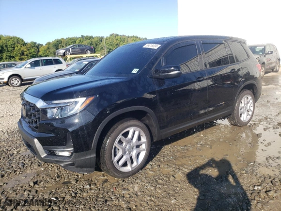 2024 Honda Passport EX-L with VIN 5FNYF8H54RB009802, listed as a Copart auction lot 69815694 with 5,936 mi miles and Salvage Title. Bid and sale history available at carsss.com. Image 1.