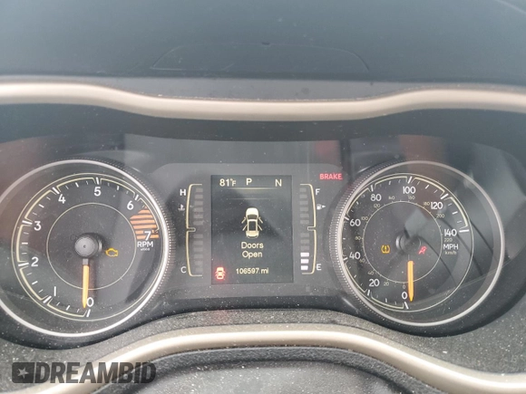2017 Jeep Cherokee Sport with VIN 1C4PJLAB0HW586110, listed as a Copart auction lot 54617155 with 106,597 mi miles and Clean Title. Bid and sale history available at carsss.com. Image 9.