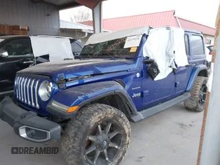 2018 Jeep Wrangler Unlimited Sahara z VIN 1C4HJXEN0JW274942, wystawiony jako IAAI lot #41175231 z przebiegiem 97 255 mil mil oraz . Historia ofert i sprzedaży dostępna na DreamBid. Obrazek 17.