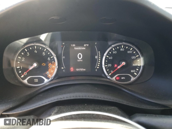 2015 Jeep Renegade Latitude with VIN ZACCJABH0FPB75982, listed as a Copart auction lot 49258385 with 121,737 mi miles and Salvage Title. Bid and sale history available at carsss.com. Image 9.