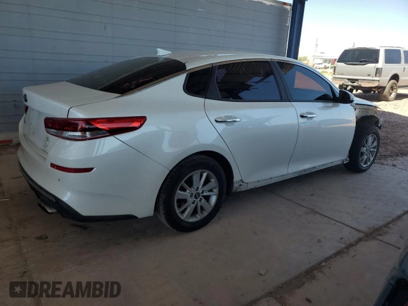 2018 Kia Optima LX with VIN KNAGT4L36J5216987, listed as a Copart auction lot 53490745 with 93,907 mi miles and Salvage title. Bid and sale history available at DreamBid. Image 3.