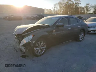 2012 Infiniti M37 with VIN JN1BY1AP2CM333450, listed as a Copart auction lot 83208834 with 193,838 mi miles and Salvage Title. Bid and sale history available at carsss.com. Image 1.