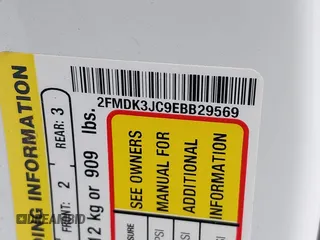 2014 Ford Edge SEL with VIN 2FMDK3JC9EBB29569, listed as a IAAI auction lot 41904845 with 105,975 mi miles. Bid and sale history available at carsss.com. Image 9.