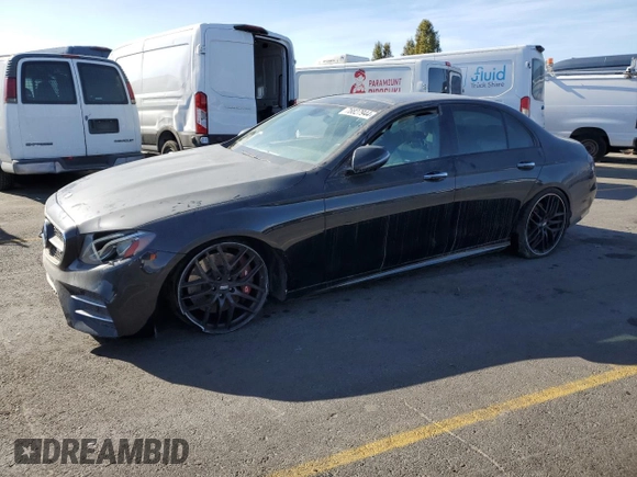 2019 Mercedes-Benz E-Class AMG E 53 with VIN WDDZF6BBXKA656183, listed as a Copart auction lot 78827944 with 20,599 mi miles and Clean Title. Bid and sale history available at carsss.com. Image 1.