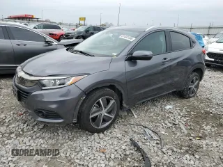 2021 Honda HR-V EX with VIN 3CZRU6H56MM742608, listed as a Copart auction lot 81403134 with 76,330 mi miles and Salvage Title. Bid and sale history available at carsss.com. Image 1.