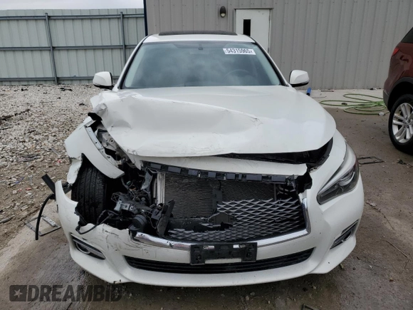 2015 Infiniti Q50 Premium with VIN JN1BV7AR8FM414003, listed as a Copart auction lot 54315965 with 102,596 mi miles and Non Repairable. Bid and sale history available at carsss.com. Image 5.