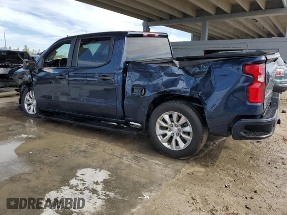 2022 Chevrolet Silverado 1500 Custom with VIN 1GCPWBEK0NZ234645, listed as a Copart auction lot 87376734 with 44,332 mi miles and Non Repairable. Bid and sale history available at DreamBid. Image 2.