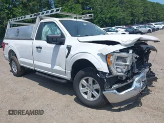 2021 Ford F-150 XL with VIN 1FTMF1E5XMKE21132, listed as a IAAI auction lot 42445898 with 114,014 mi miles and . Bid and sale history available at DreamBid. Image 1.