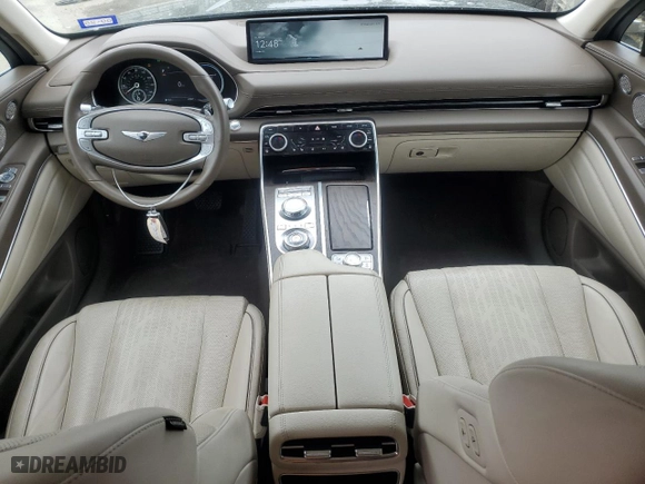2023 Genesis GV80 with VIN KMUHBDSB5PU115342, listed as a Copart auction lot 86331314 with 40,847 mi miles and Salvage Title. Bid and sale history available at carsss.com. Image 8.