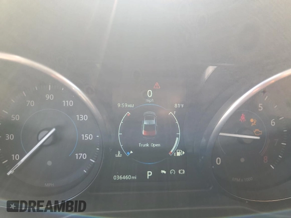 2016 Jaguar XF 35t Premium with VIN SAJBD4BV9GCY11710, listed as a Copart auction lot 66193324 with 36,460 mi miles and Salvage Title. Bid and sale history available at carsss.com. Image 9.
