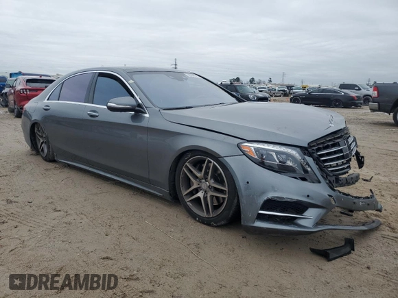 2017 Mercedes-Benz S 550 with VIN WDDUG8FB0HA298971, listed as a Copart auction lot 88958575 with 51,426 mi miles and Salvage Title. Bid and sale history available at carsss.com. Image 4.