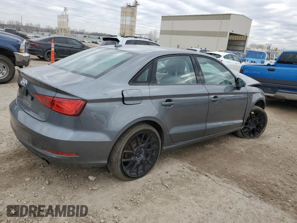 2016 Audi A3 2.0T Premium with VIN WAUB8GFF1G1115679, listed as a Copart auction lot 44191885 with 0 mi miles and Salvage Title. Bid and sale history available at carsss.com. Image 3.