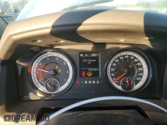 2018 Ram 2500 Big Horn with VIN 3C6TR5DT6JG402503, listed as a Copart auction lot 89341225 with 62,329 mi miles and Salvage Title. Bid and sale history available at carsss.com. Image 9.