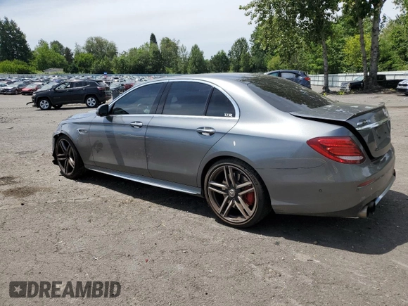 2018 Mercedes-Benz E-Class AMG E 63 S with VIN WDDZF8KB8JA258044, listed as a Copart auction lot 58792094 with 0 mi miles and Salvage Title. Bid and sale history available at carsss.com. Image 2.