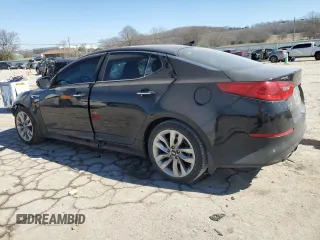 2015 Kia Optima SX Turbo with VIN 5XXGR4A61FG505020, listed as a Copart auction lot 46655565 with 56,939 mi miles and Clean Title. Bid and sale history available at carsss.com. Image 2.