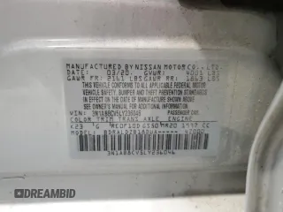 2020 Nissan Sentra SV with VIN 3N1AB8CV5LY236046, listed as a Copart auction lot 50626435 with 63,558 mi miles and Salvage Title. Bid and sale history available at carsss.com. Image 12.