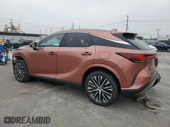 2023 Lexus RX with VIN 2T2BBMCAXPC008973, listed as a Copart auction lot 75833564 with 26,593 mi miles and Salvage Title. Bid and sale history available at carsss.com. Image 2.