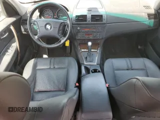 2006 BMW X3 3.0i with VIN WBXPA934X6WG81214, listed as a Copart auction lot 53454085 with 110,599 mi miles and Salvage Title. Bid and sale history available at DreamBid. Image 8.