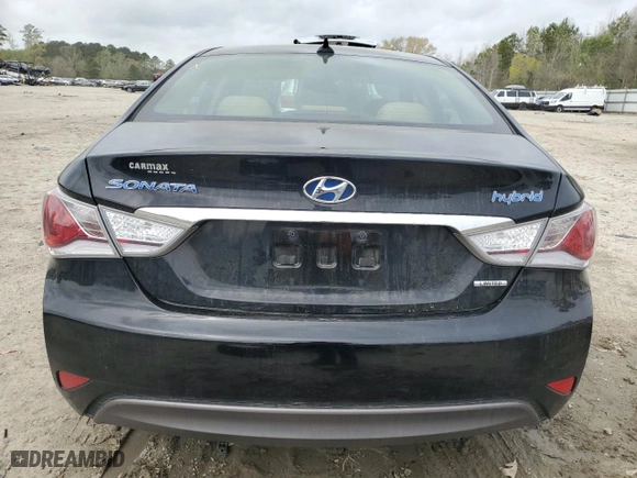 2013 Hyundai Sonata Hybrid with VIN KMHEC4A42DA092228, listed as a Copart auction lot 51450035 with 93,116 mi miles and Salvage Title. Bid and sale history available at carsss.com. Image 6.