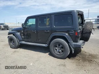 2020 Jeep Wrangler Unlimited Sahara with VIN 1C4HJXEG3LW145470, listed as a Copart auction lot 59386005 with 47,838 mi miles and Salvage title. Bid and sale history available at DreamBid. Image 2.