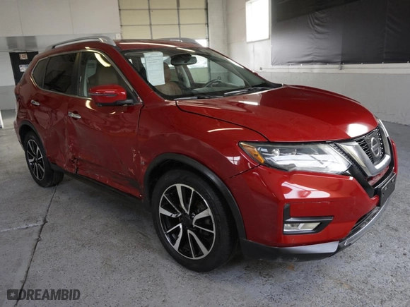 2017 Nissan Rogue SL with VIN 5N1AT2MV8HC846198, listed as a Copart auction lot 48538225 with 45,765 mi miles and Salvage Title. Bid and sale history available at carsss.com. Image 1.