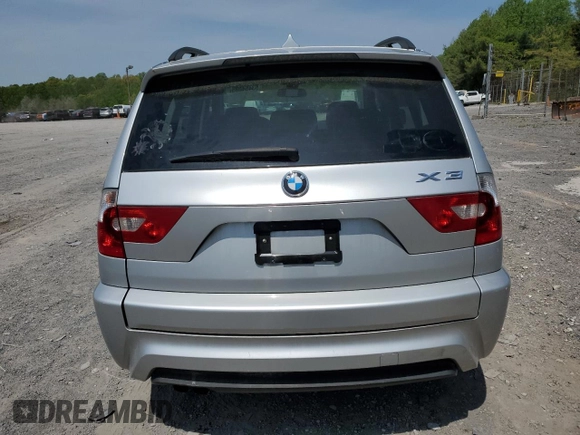 2006 BMW X3 3.0i with VIN WBXPA934X6WG81214, listed as a Copart auction lot 53454085 with 110,599 mi miles and Salvage Title. Bid and sale history available at DreamBid. Image 6.