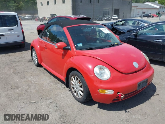 2004 Volkswagen Beetle with VIN 3VWCM21Y44M307429, listed as a IAAI auction lot 42247301 with 60,166 mi miles and . Bid and sale history available at DreamBid. Image 1.