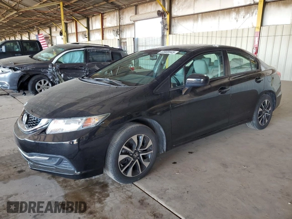 2015 Honda Civic EX z VIN 19XFB2F80FE209090, wystawiony jako Copart lot #53908945 z przebiegiem 90 590 mil mil oraz Szkoda całkowita • Salvage title. Historia ofert i sprzedaży dostępna na DreamBid. Obrazek 1.