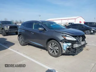 2019 Nissan Murano S with VIN 5N1AZ2MS9KN102948, listed as a IAAI auction lot 41782004 with 75,957 mi miles. Bid and sale history available at carsss.com. Image 1.