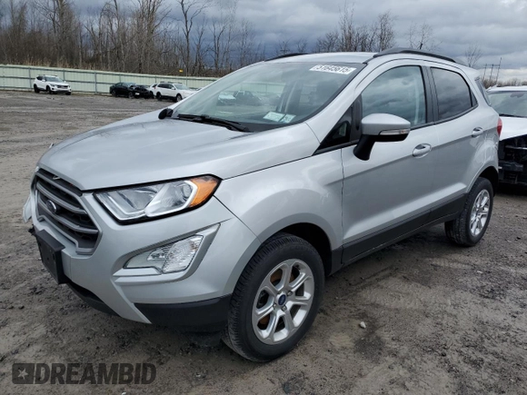2022 Ford EcoSport SE with VIN MAJ6S3GL4NC469769, listed as a Copart auction lot 51645615 with 22,570 mi miles and Salvage Title. Bid and sale history available at DreamBid. Image 1.