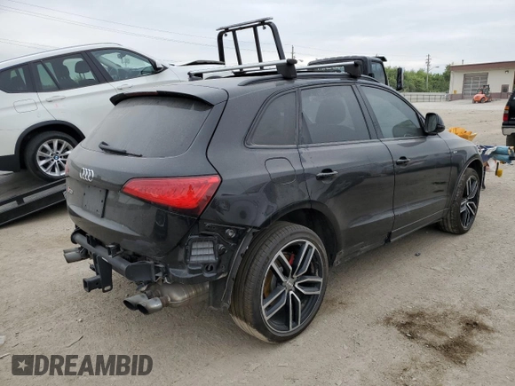 2017 Audi SQ5 Premium Plus with VIN WA1CCAFP4HA063441, listed as a Copart auction lot 57372523 with 104,066 mi miles. Bid and sale history available at carsss.com. Image 3.