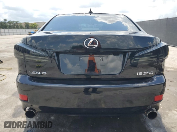 2008 Lexus IS 350 with VIN JTHBE262082013571, listed as a Copart auction lot 61582565 with 106,857 mi miles and Salvage title. Bid and sale history available at DreamBid. Image 6.
