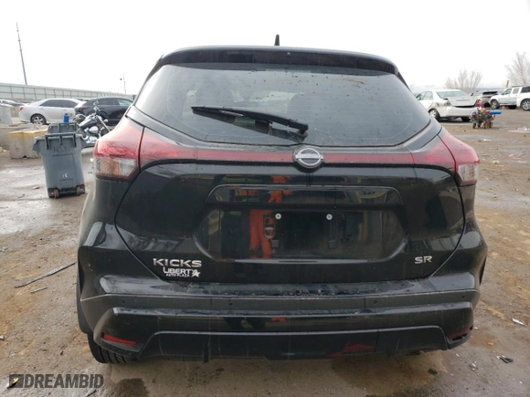2024 Nissan Kicks SR with VIN 3N1CP5DV9RL470476, listed as a Copart auction lot 86737424 with 17,604 mi miles and Salvage Title. Bid and sale history available at carsss.com. Image 6.